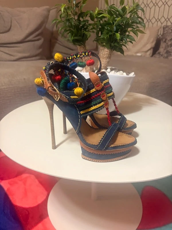 Dsquared2 Pom Pom Heels - 38.5