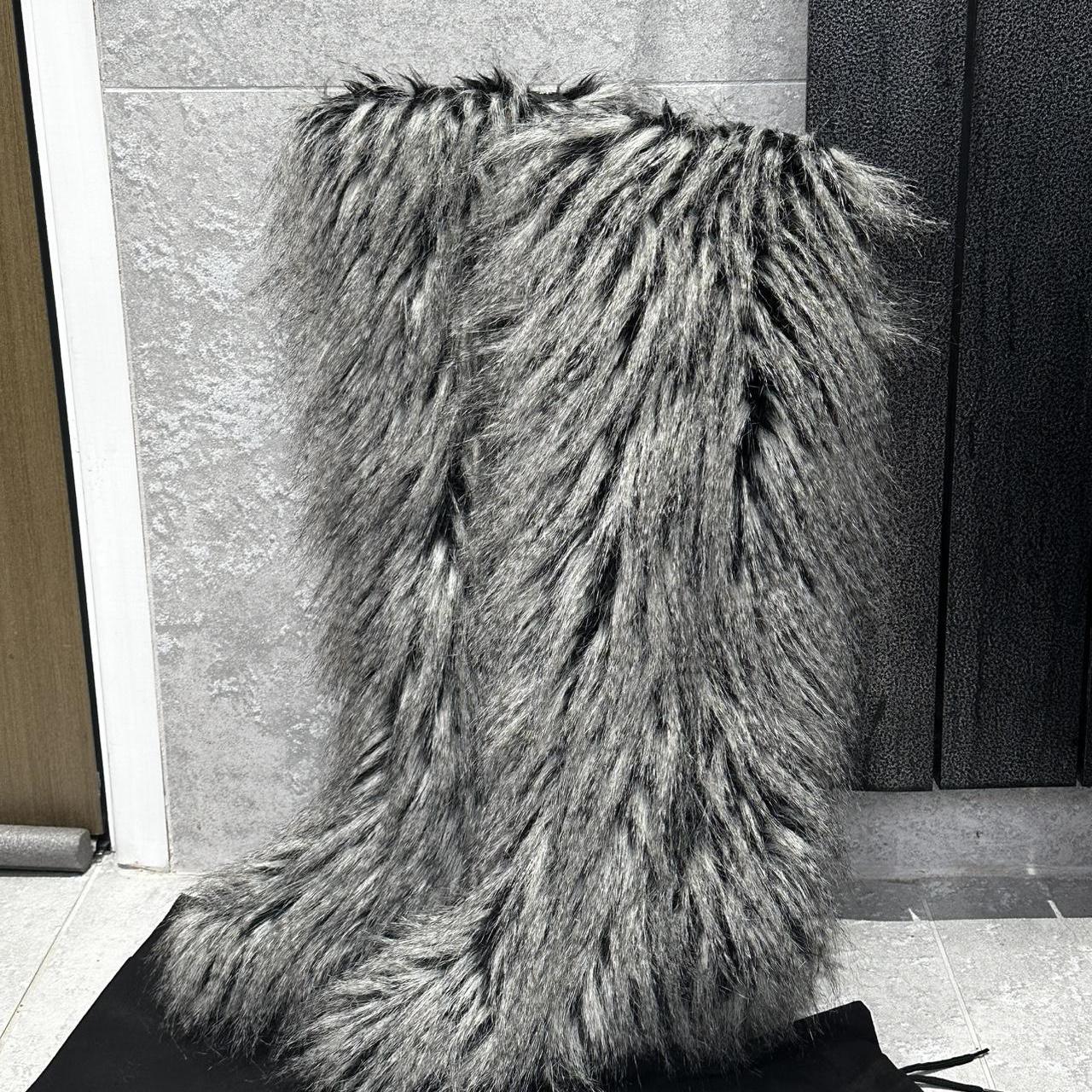 Chanel Fur Yeti Boots - 39.5