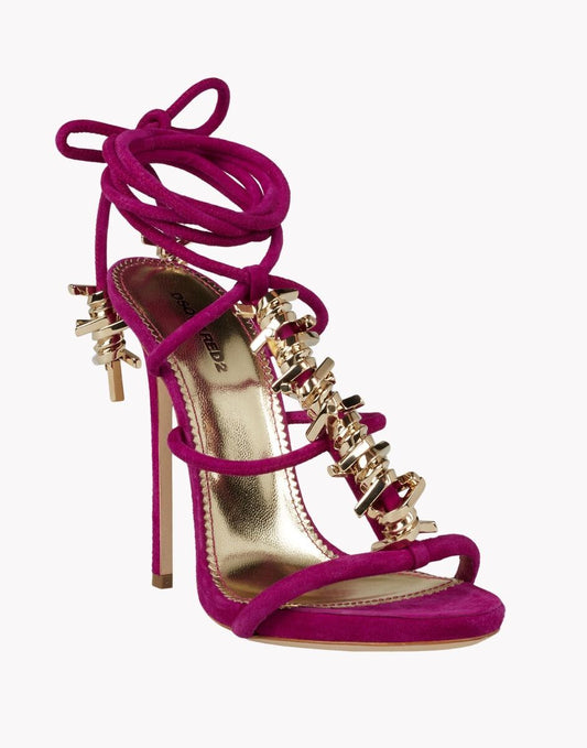 Dsquared2 Barbed Wire Heels Purple - 38
