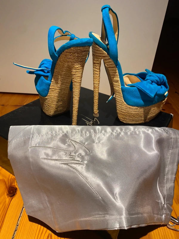 Giuseppe Zanotti Cork Platform Heels - 36