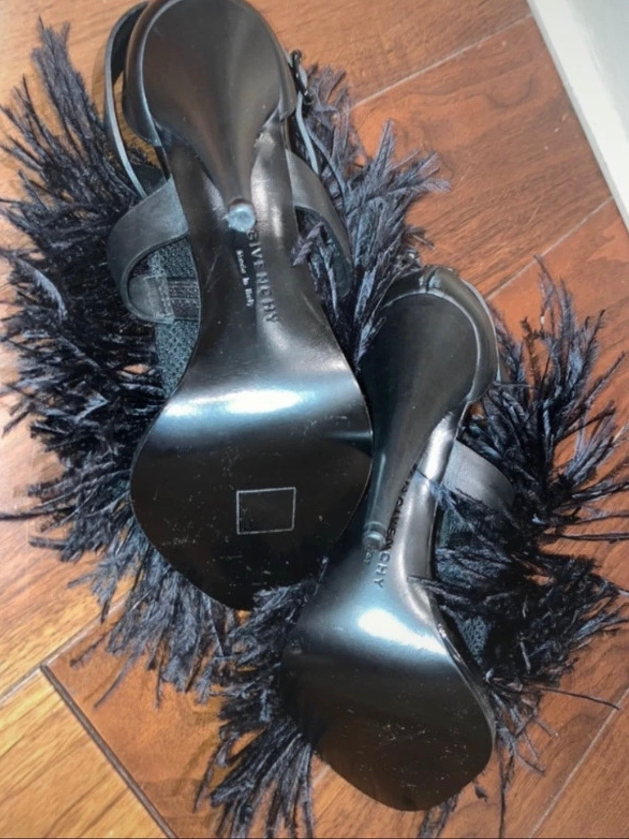 Givenchy by Riccardo Tisci Ostrich Feather Zip Heels Brand New - 38.5