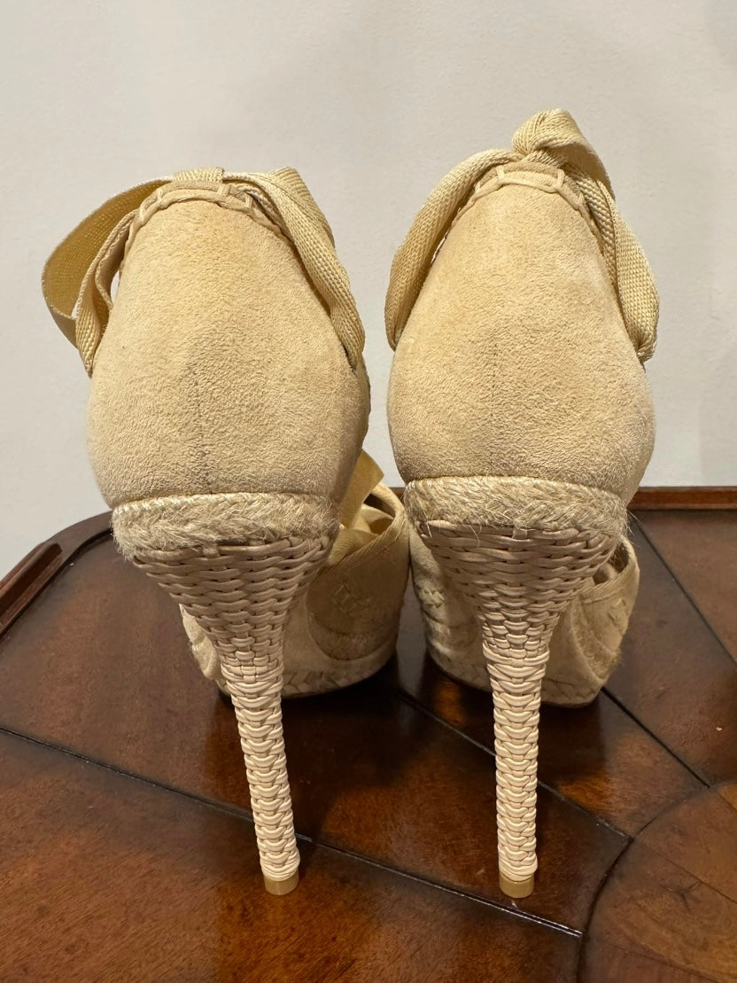 Dior Tahiti Ballet Lace Up Heels - 37.5