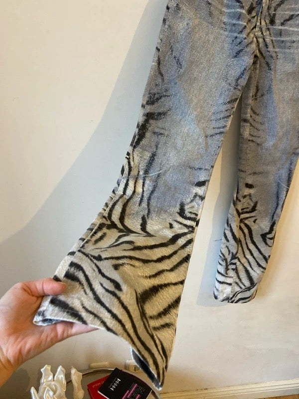 Cavalli Zebra Print Jeans - M