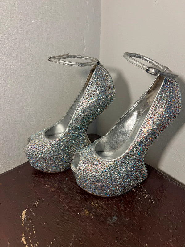 Giuseppe Zanotti Swarovski Crystal Wedge Brand New - 37