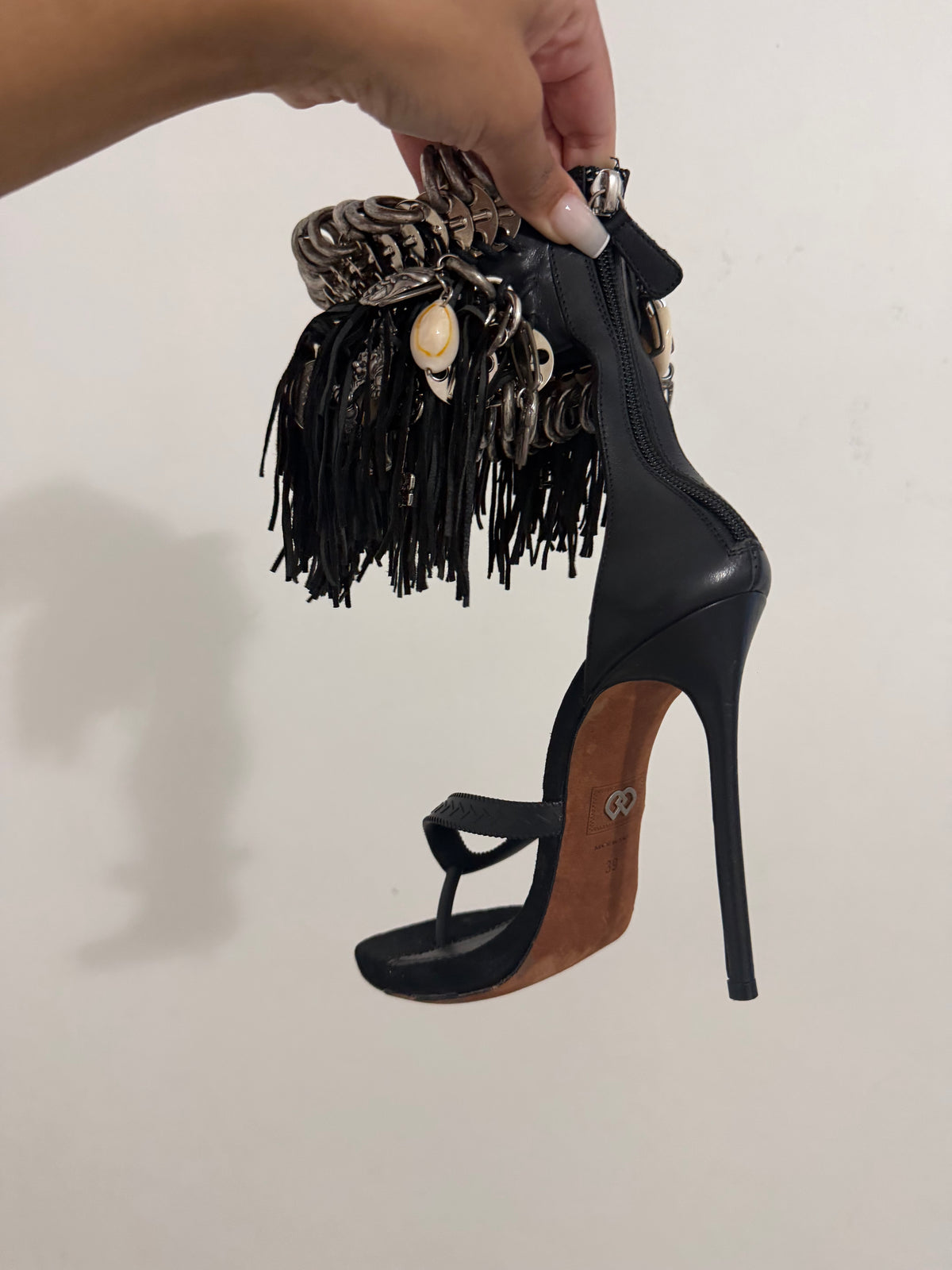 Dsquared2 Gothika Fringe Heel - 39/39.5
