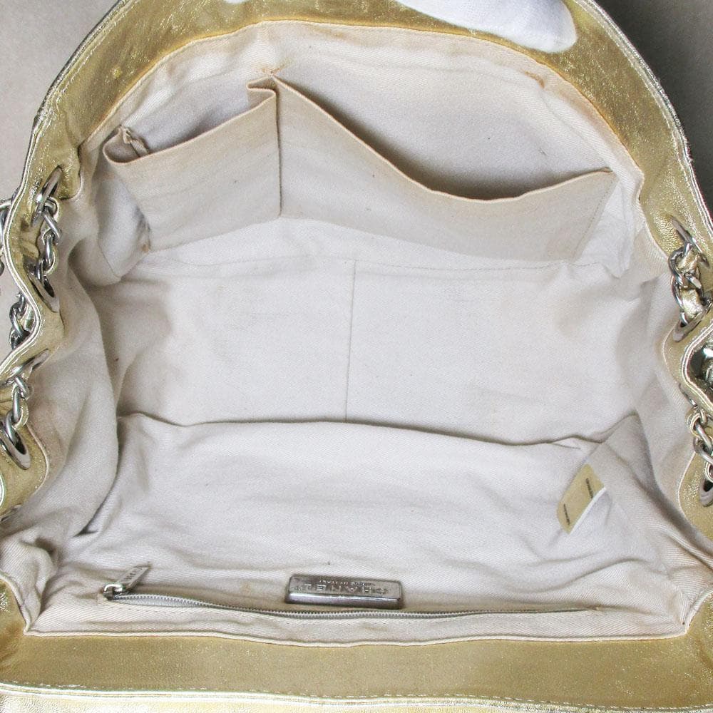 Chanel Gold Shoulder Bag Small