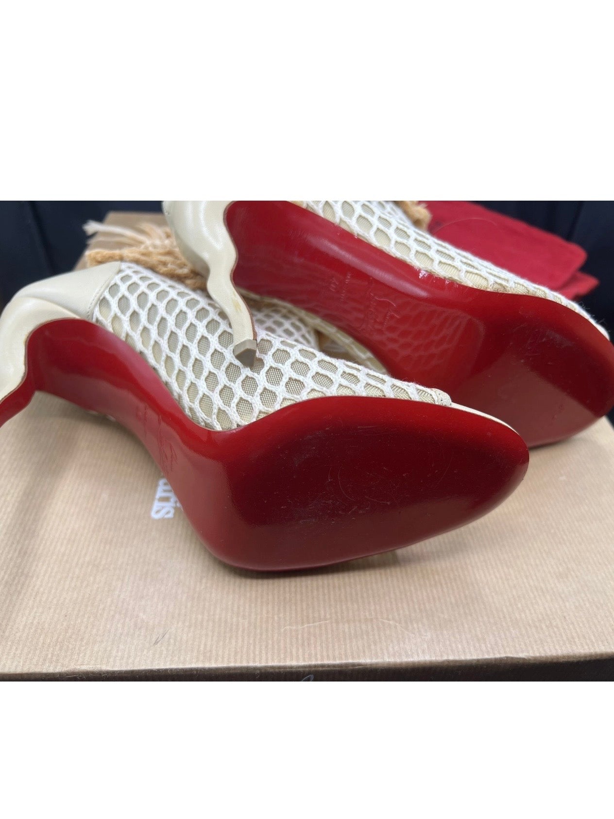 Christian Louboutin So Baker Raffia Boots Brand New - 40