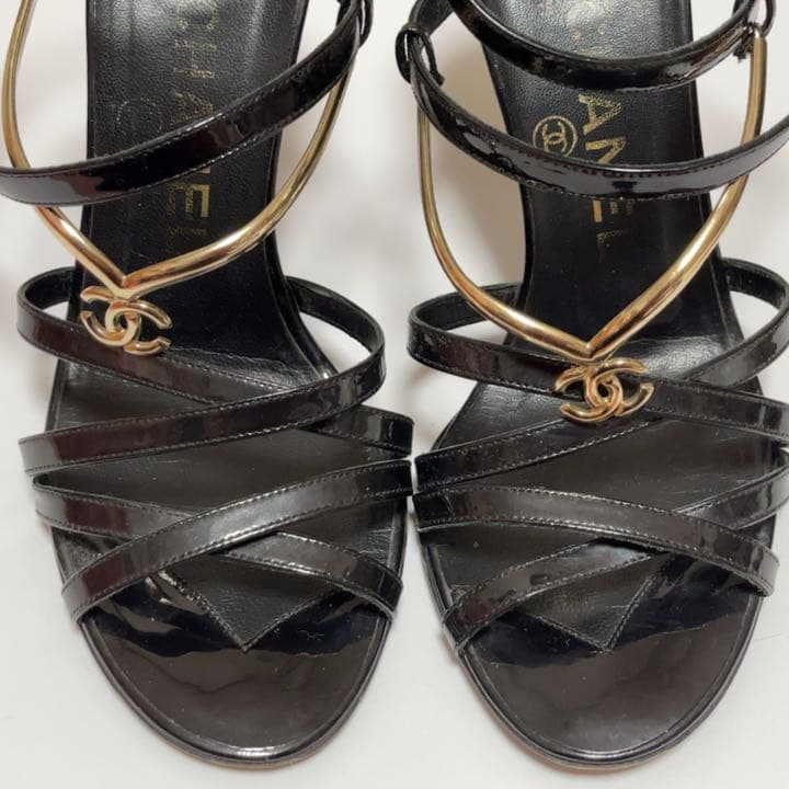 Chanel Logo Charm Heels - 35.5