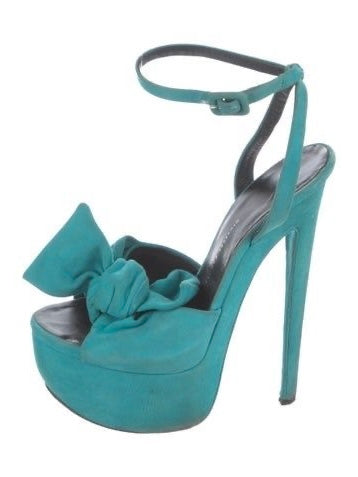 Giuseppe Zanotti Suede Platform Heels - 38
