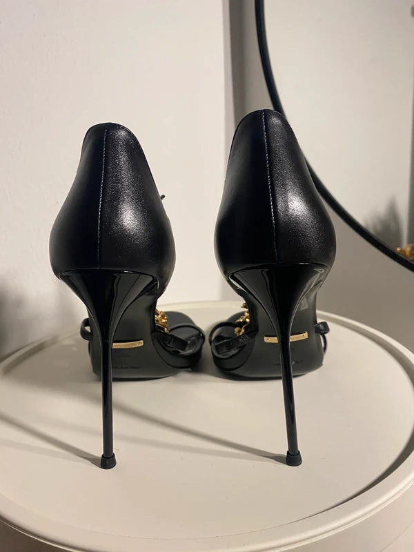 Roberto Cavalli 2015 Gold Leaf Heel Brand New - 38/38.5