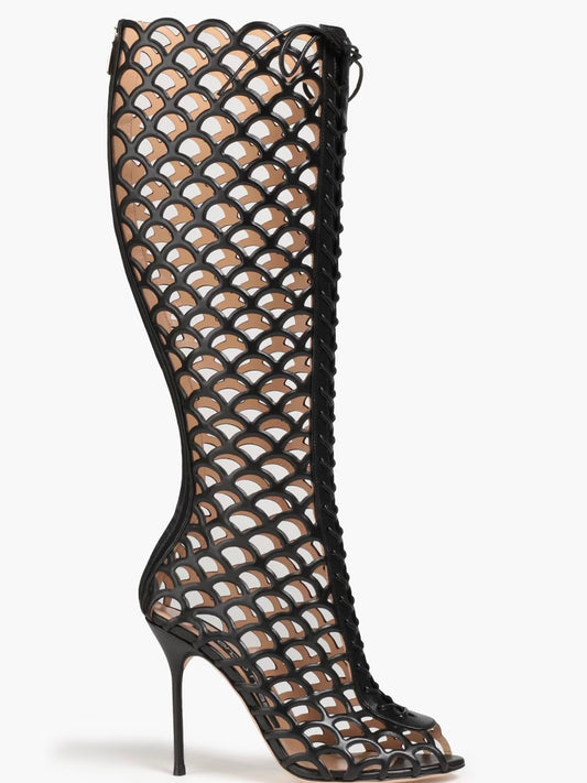 Sergio Rossi Gladiator Boots - 40