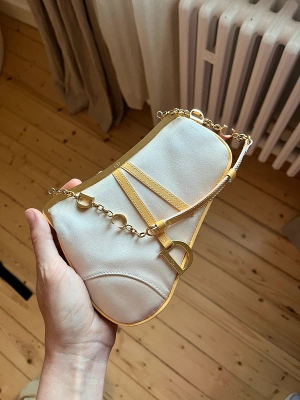 Dior Satin Mini Saddle Bag