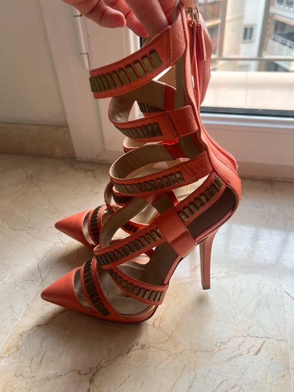 Versace 2013 Studded Gladiator Heel - 38 + 39