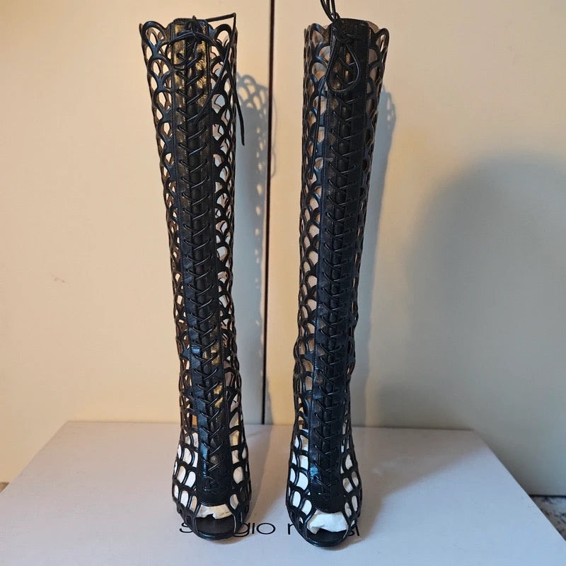 Sergio Rossi Gladiator Boots - 40
