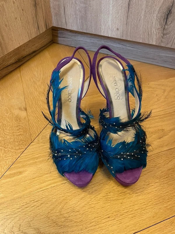 Jimmy Choo Feather Heels - 37