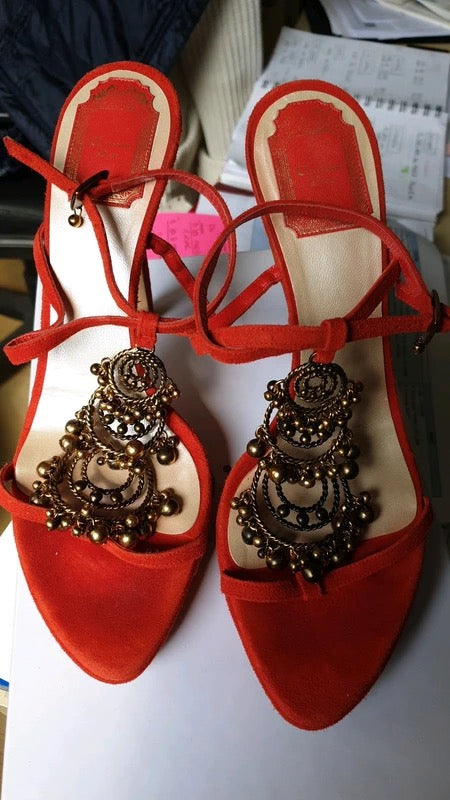 Dior Embellished Beaded Heels - 38