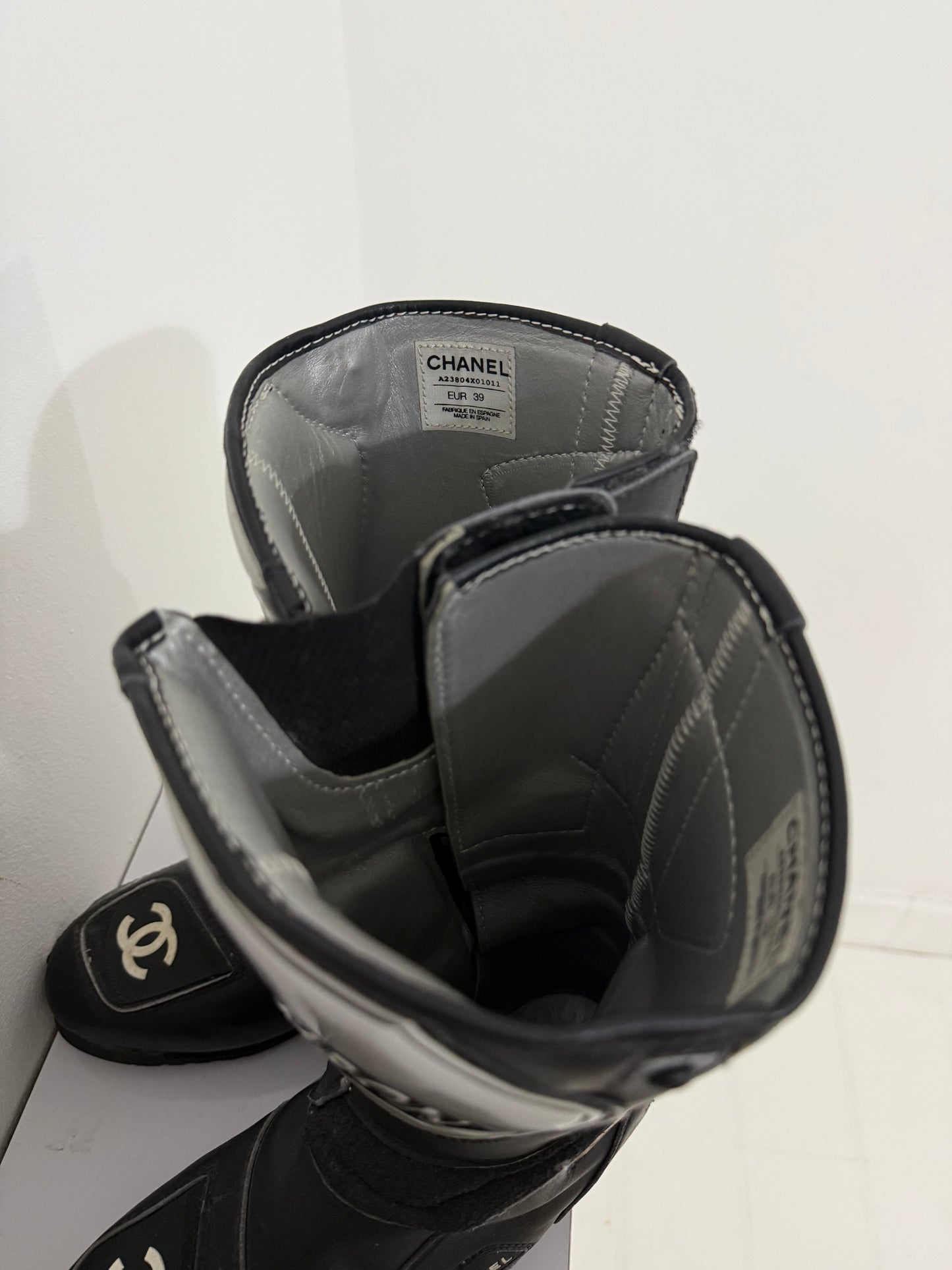Chanel Cambon Moto Boots - 39