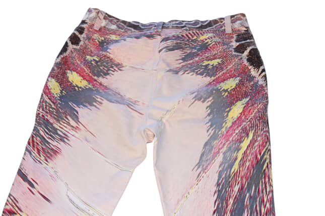 Roberto Cavalli Feather Jeans - L