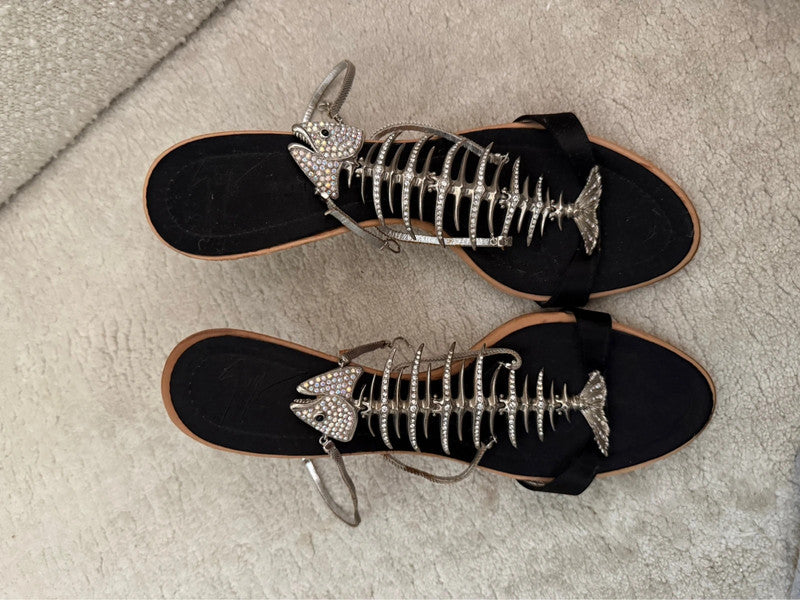 Giuseppe Zanotti Fishbone Heels - 38