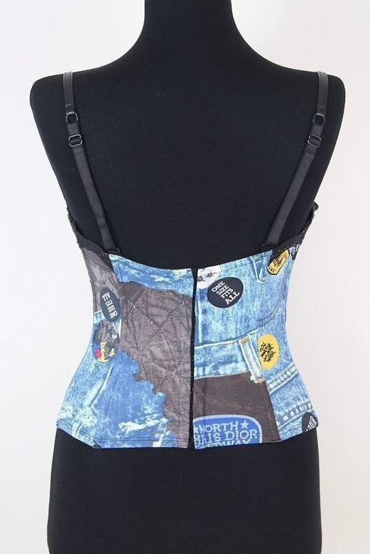 Dior Galliano Miss Diorella Trompe L'oeil Bustier - S