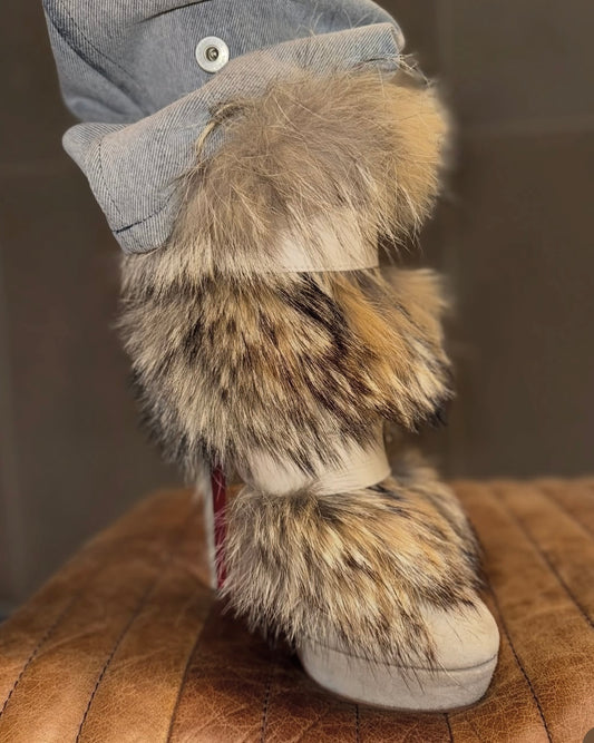 Christian Louboutin Toundra Fur Boots Brand New - 37