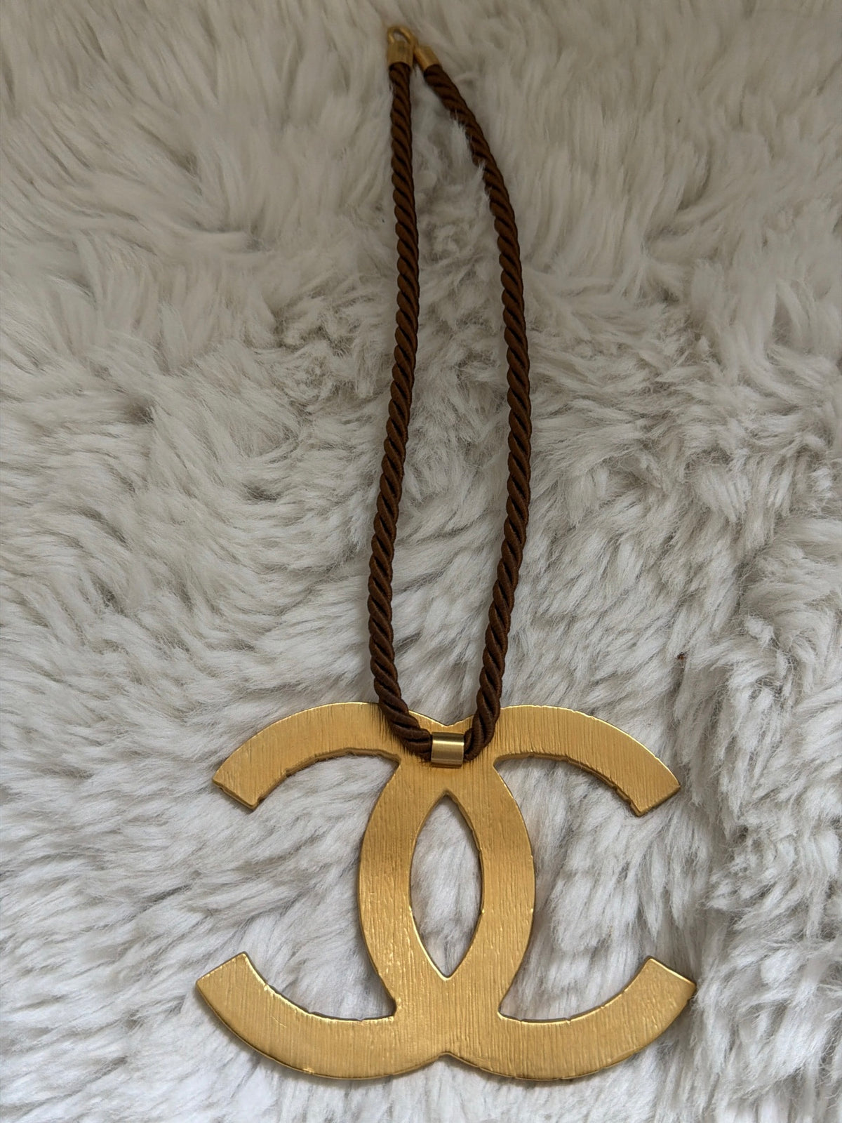Chanel Oversized CC Rope Choker Necklace