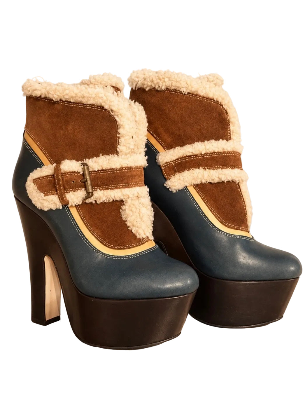 Dsquared2 Shearling Boots with Heel - 36, 36,5 & 38