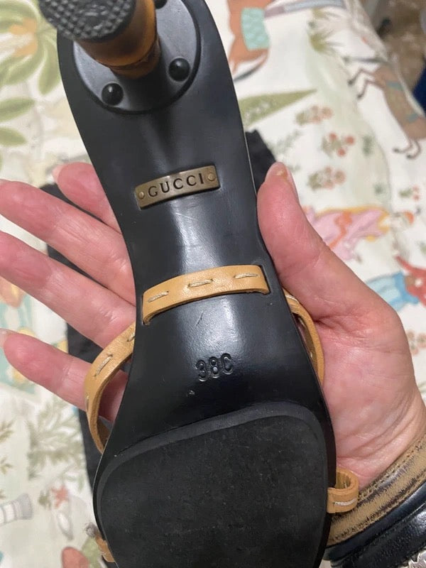 Gucci Bamboo Kitten Heel - 38/38.5