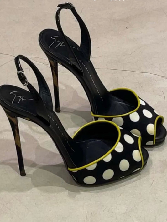 Giuseppe Zanotti Polka Dot Heels - 36.5