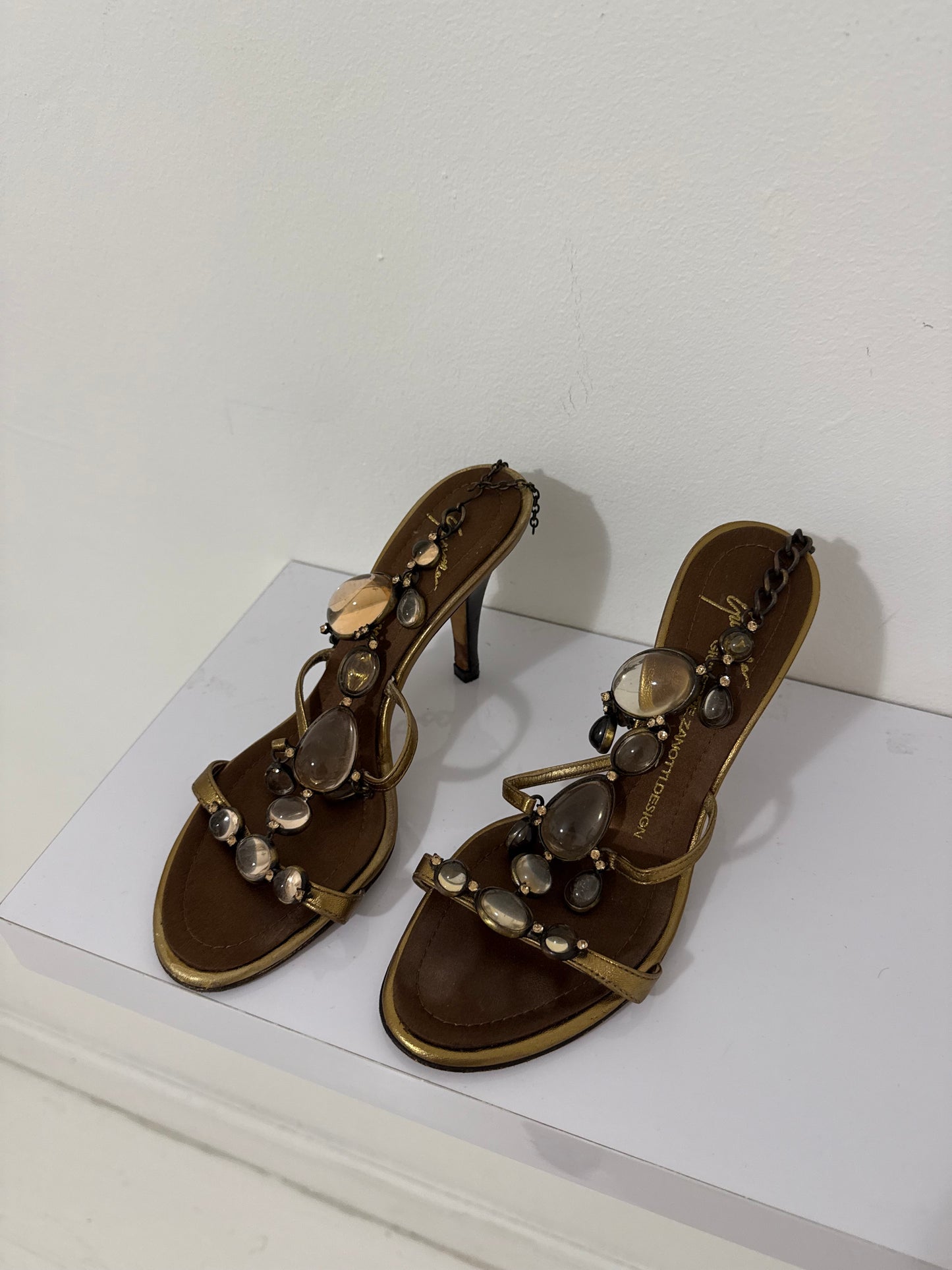 Giuseppe Zanotti Beaded Heels - 37/37.5