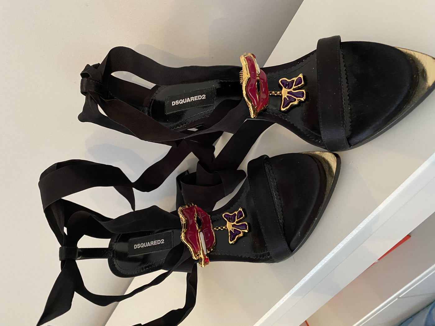 Dsquared2 Treasure Ribbon Heels - 36