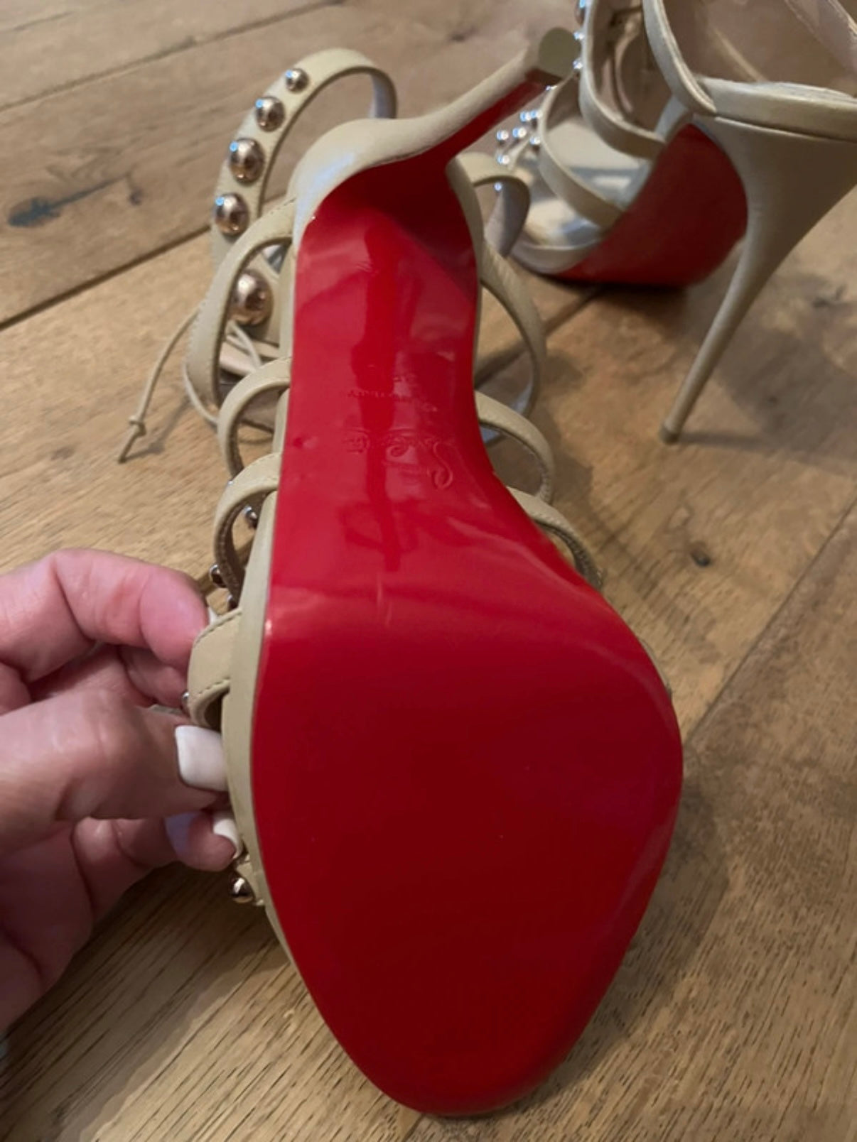 Christian Louboutin Amazoubille 120 Gladiator Heel - 38.5