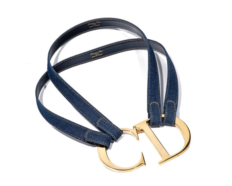 Dior CD Oversized Denim Belt