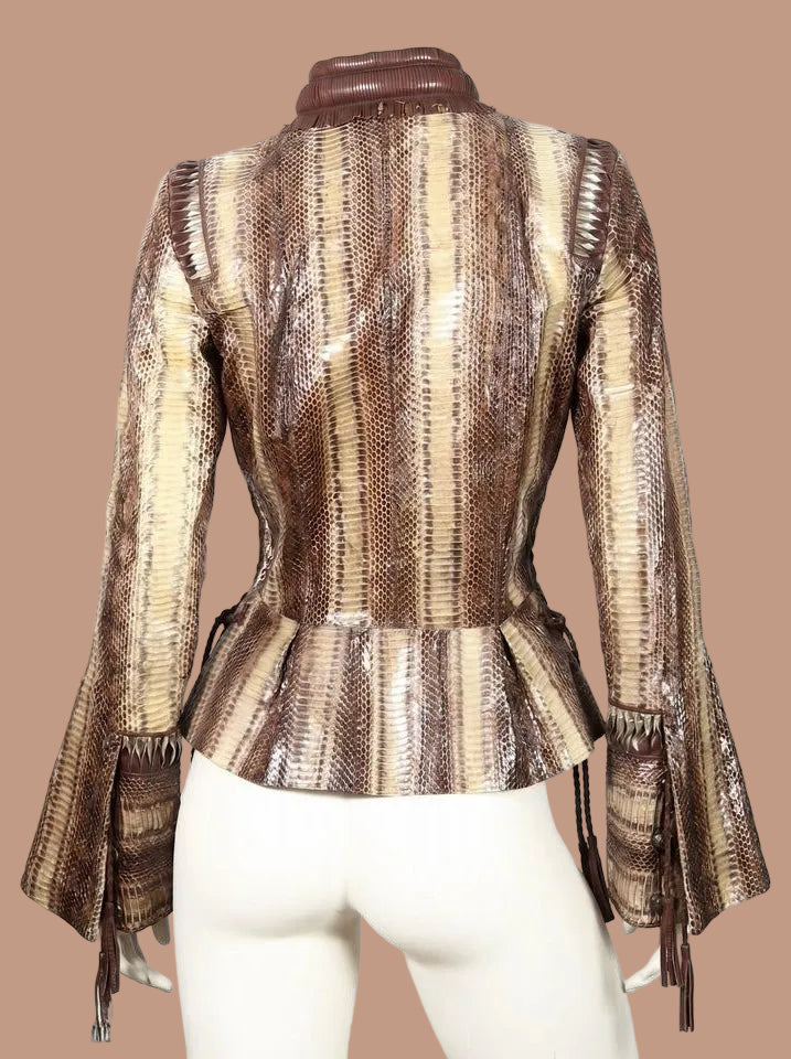 Roberto Cavalli 2007 Python Jacket - S/M