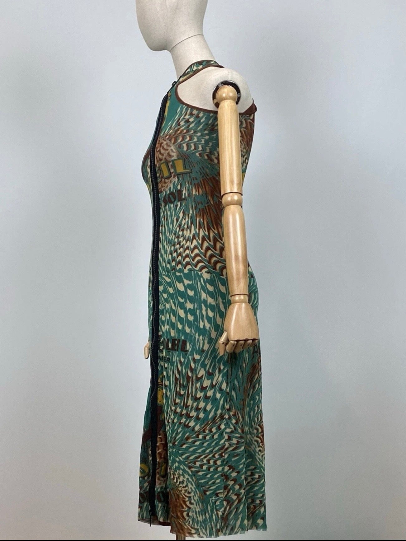 Jean Paul Gaultier S/S 1999 Soleil Zip Up Dress - M/L