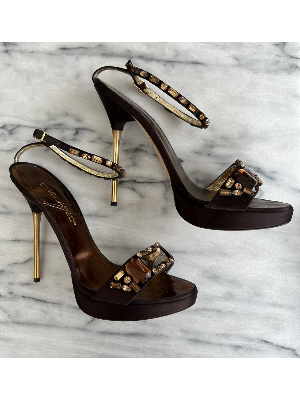 Dsquared2 Embellished Heels - 38/38.5