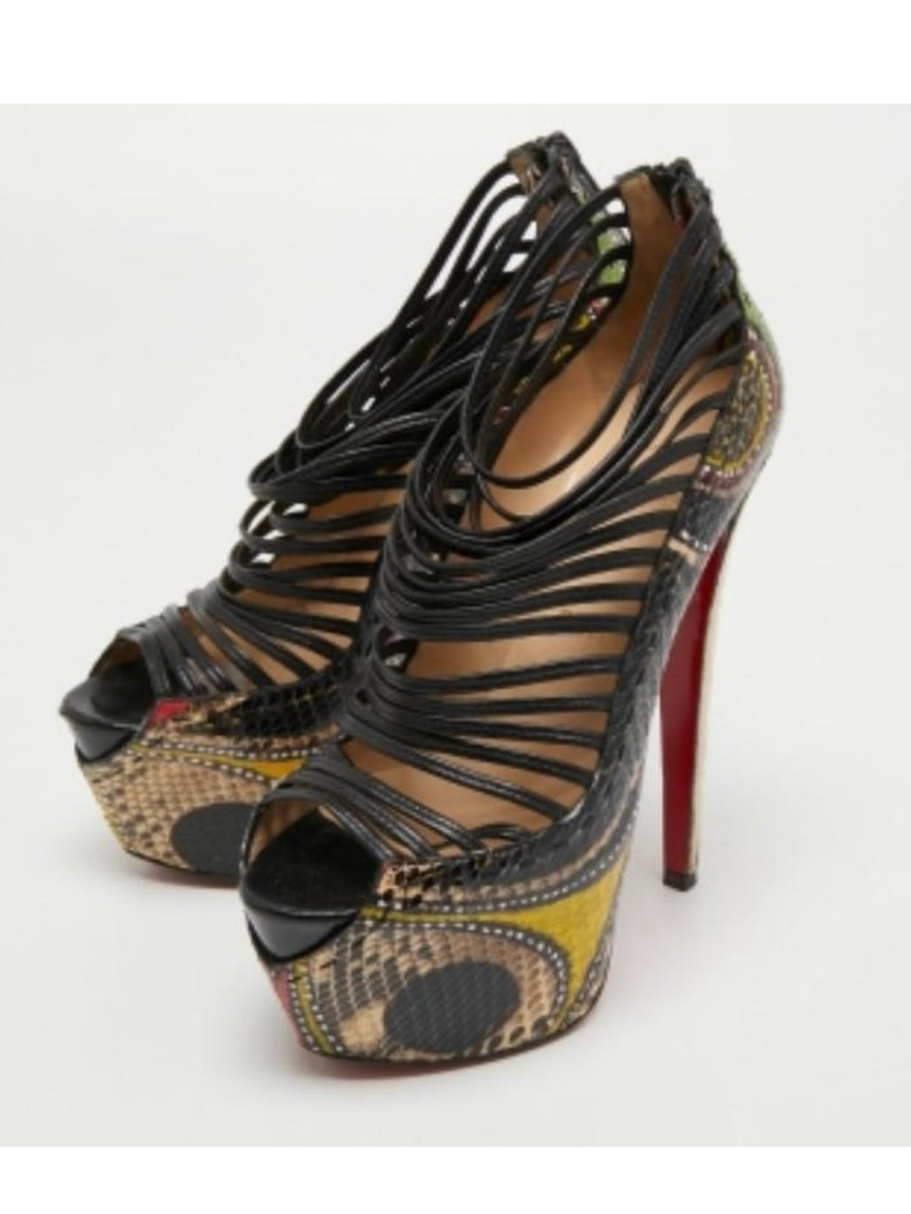Christian Louboutin Python Heels - 37.5