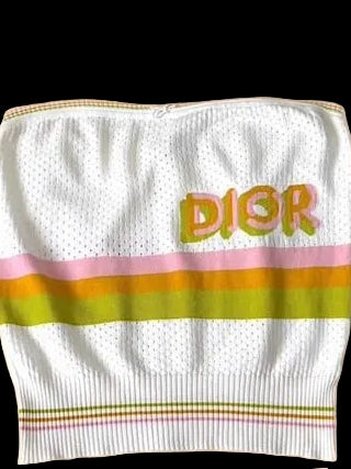 Dior Galliano Tube Top - XS/S