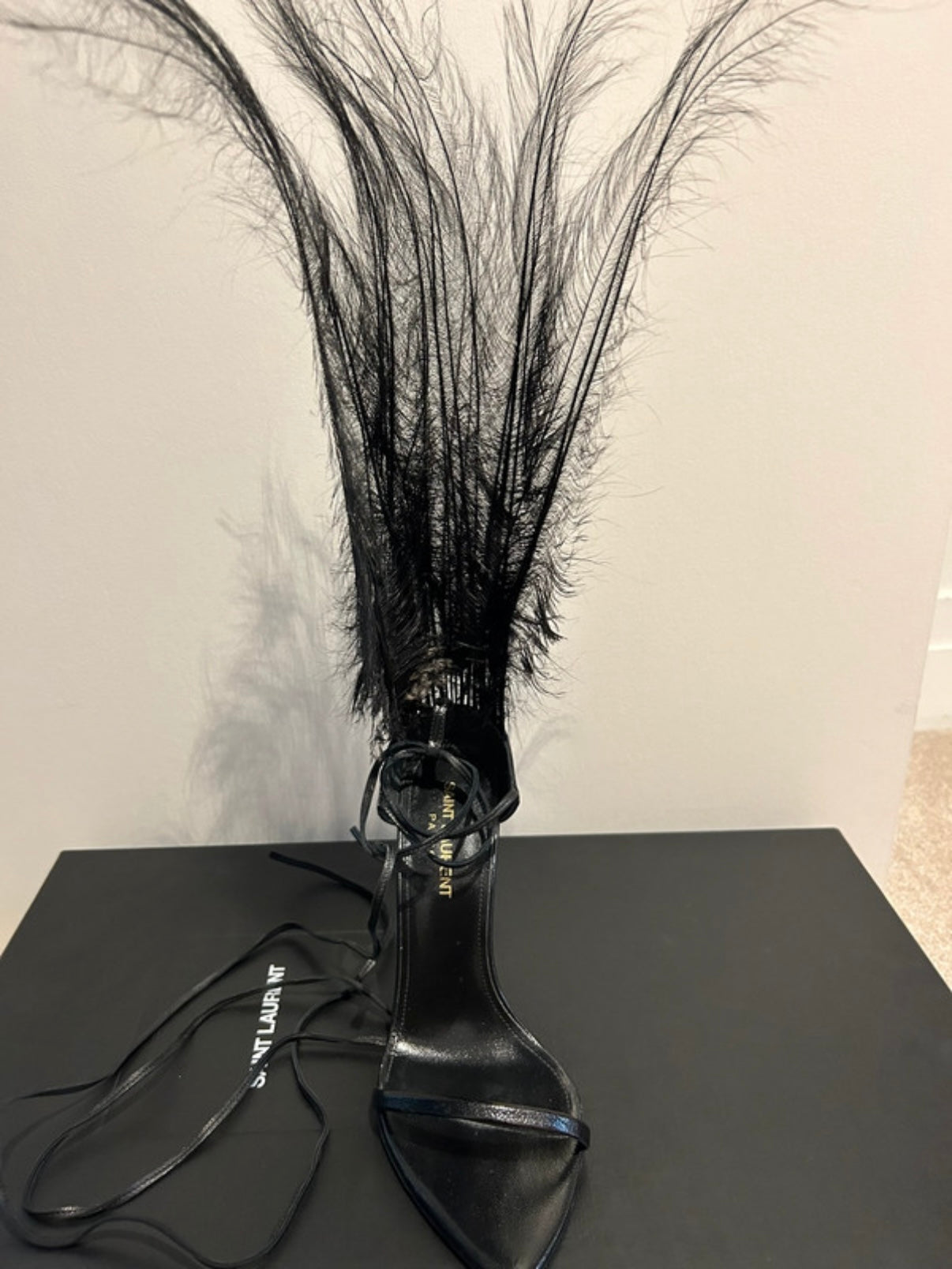 Saint Laurent Jamie Feather Heel - 36