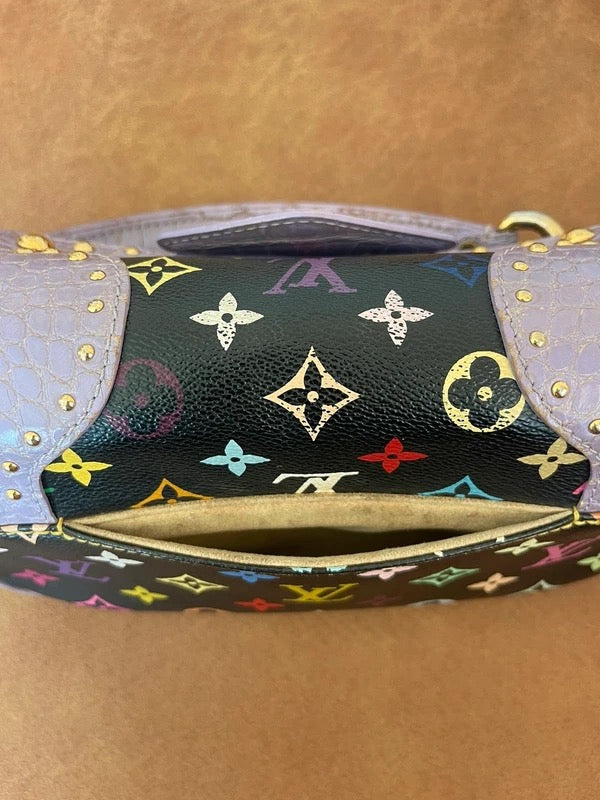 Louis Vuitton x Takashi Murakami Marilyn Bag with Croc detailing ( Rare collectors item)
