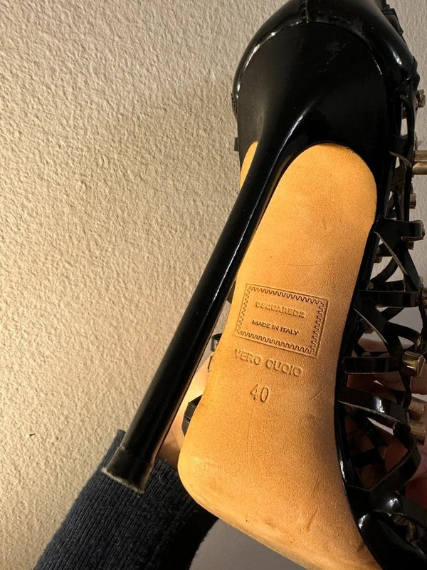 Dsquared2 Studded Cage Heels -39.5/40