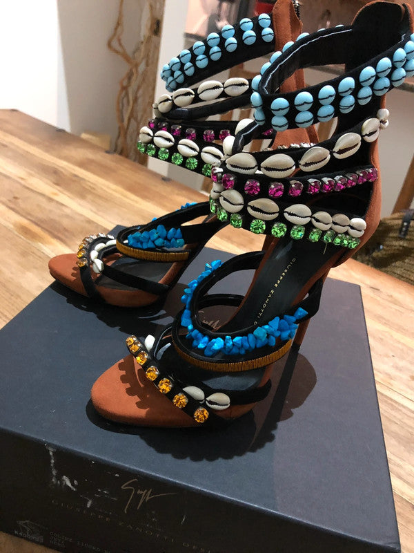 Giuseppe Zanotti Beaded Heels Brand New - 39