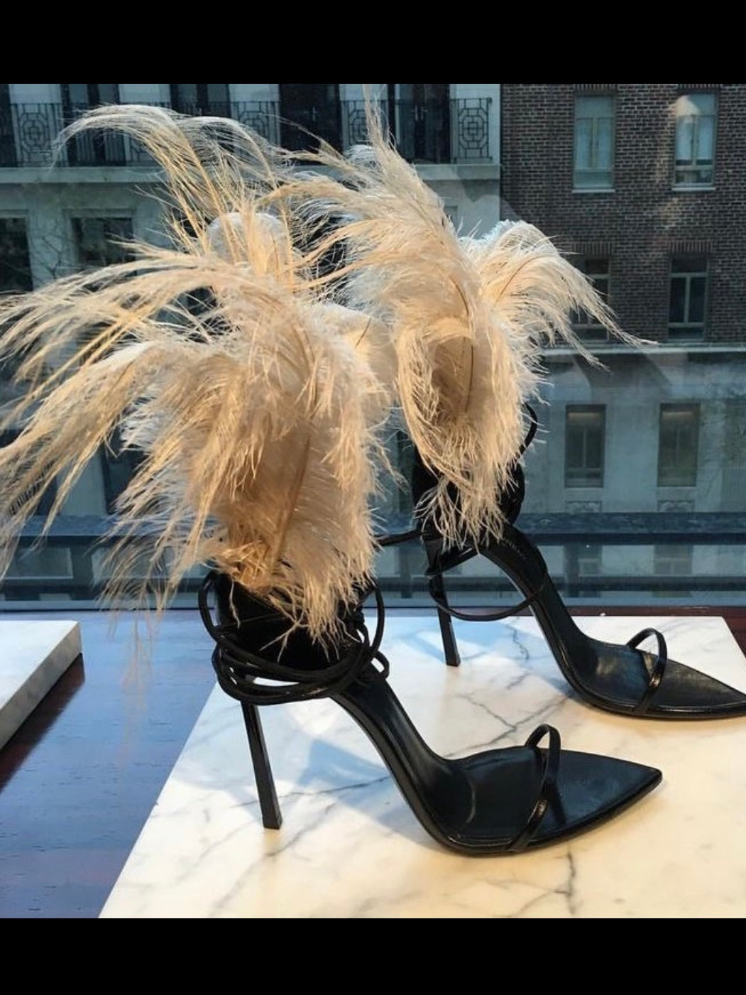 Saint Laurent Jamie Feather Heel - 37