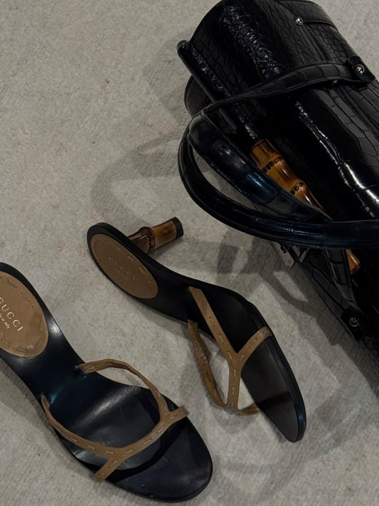 Gucci Bamboo Kitten Heel - 38
