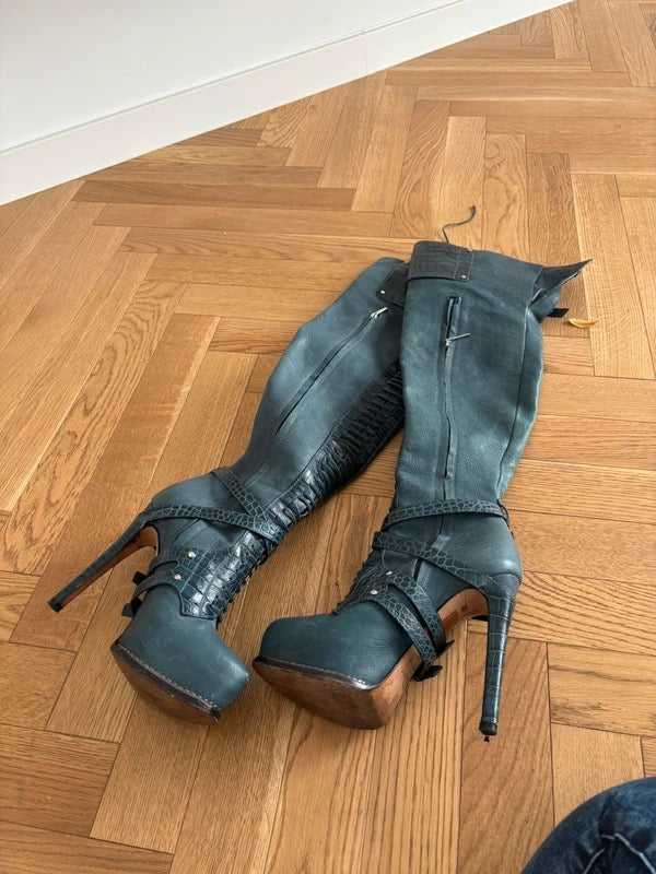 Dior Galliano Croc Boot - 37