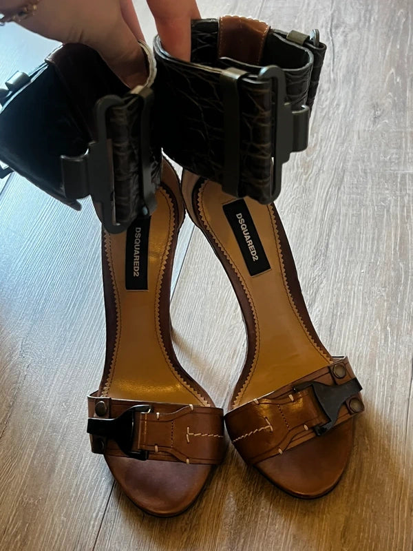 Dsquared2 Croc Buckle Heels - 37