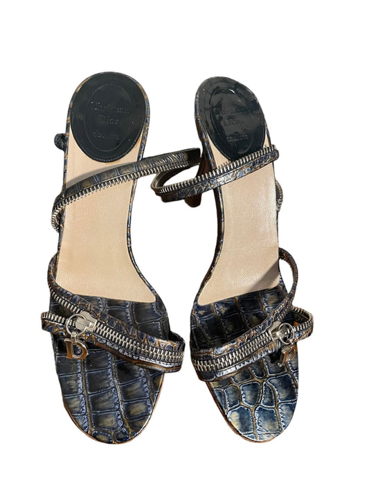 Dior Snakeskin Zip Heels Brand New - 40