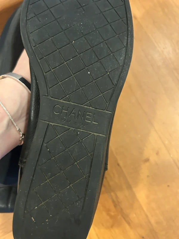Chanel Lace Up Ankle Moto Boot - 40