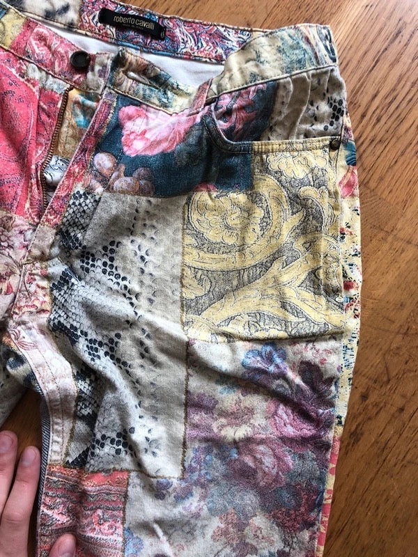 Roberto Cavalli Patchwork Jeans - M
