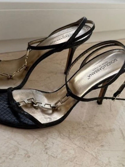 Dolce & Gabbana DG Chain Heels - 36
